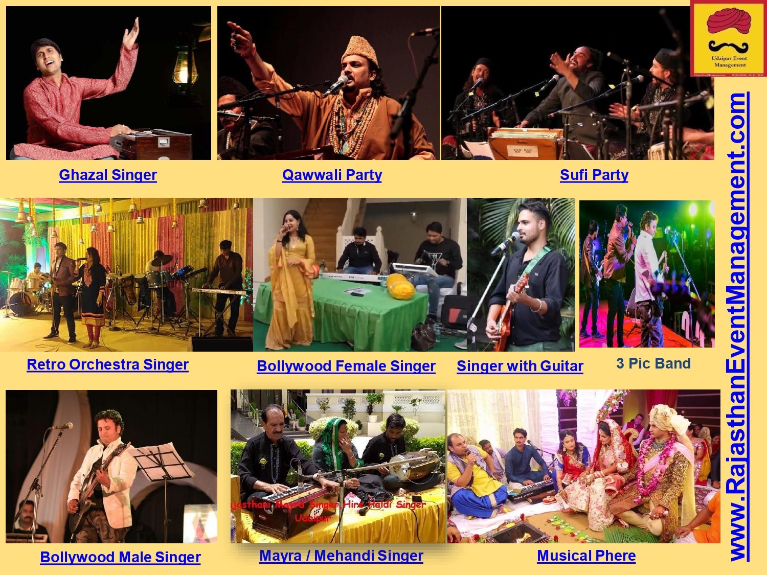 Bollywood, Sufi, Qawwali & Ghazal Singers — Musical Phere
